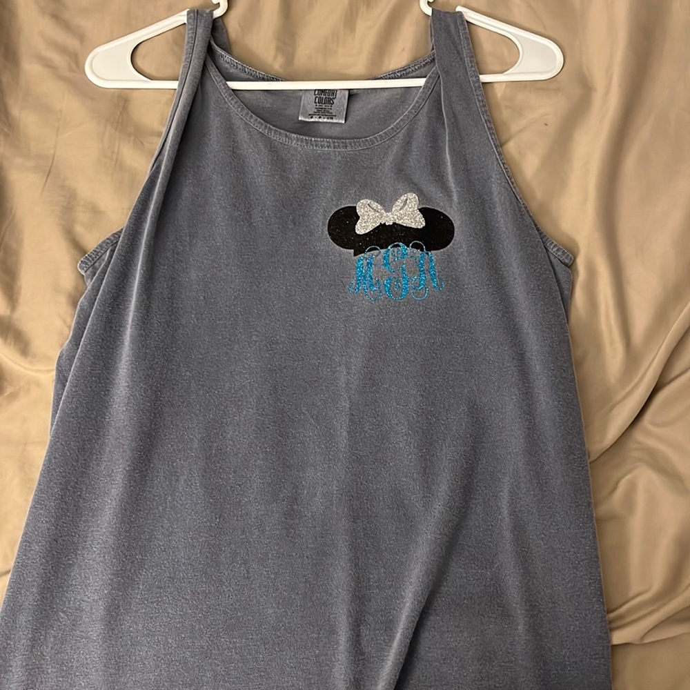 Disney tank top with MAG initials
